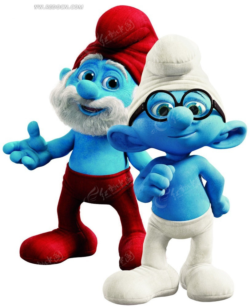 蓝精灵蓝爸爸和笨笨 clumsy smurf