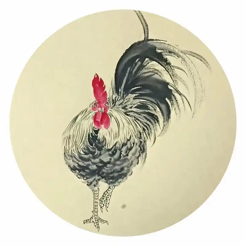 锐意文化合作名家,汪海洋老师雄鸡主题画作欣赏 #国画 #艺术 - 抖音