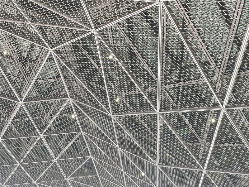 上海艺术中心金属幕墙铝网铝板网铝拉网板