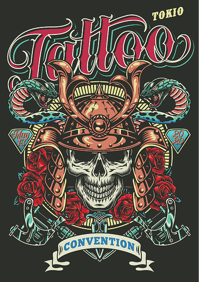 i>复 /i> i>古 /i>纹身 i>节 /i> i>海 /i> i>报 /i>