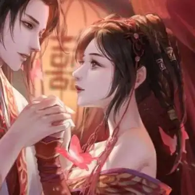 动漫古风情头一对唯美婚嫁系最幸福日子