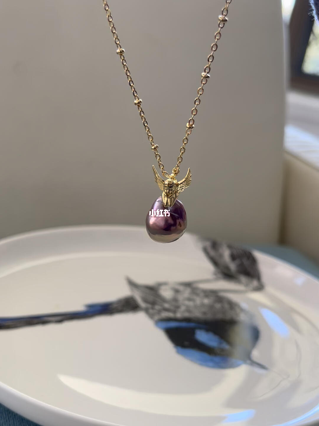 澳洲珍珠饰品顶级七彩牛油果天使吊坠