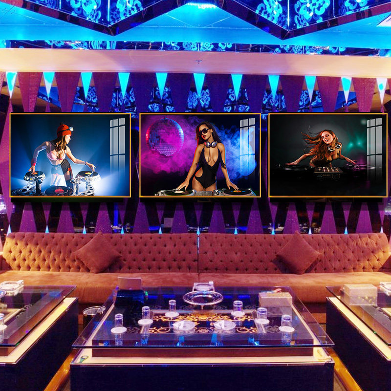 9折后价￥102淘宝新品酒吧海报ktv装饰画迪斯科壁画包厢晶瓷壁画音乐