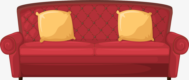 卡通双人沙发家具装饰