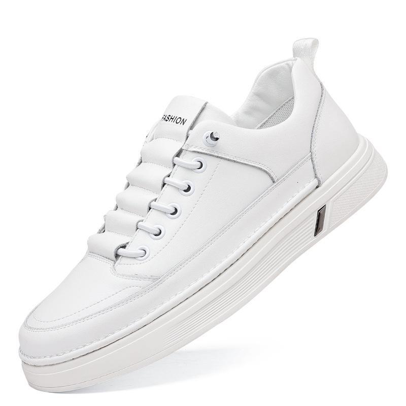 男鞋2023新款秋季休闲小白鞋男士白色板鞋牛皮鞋子男款一件代发
