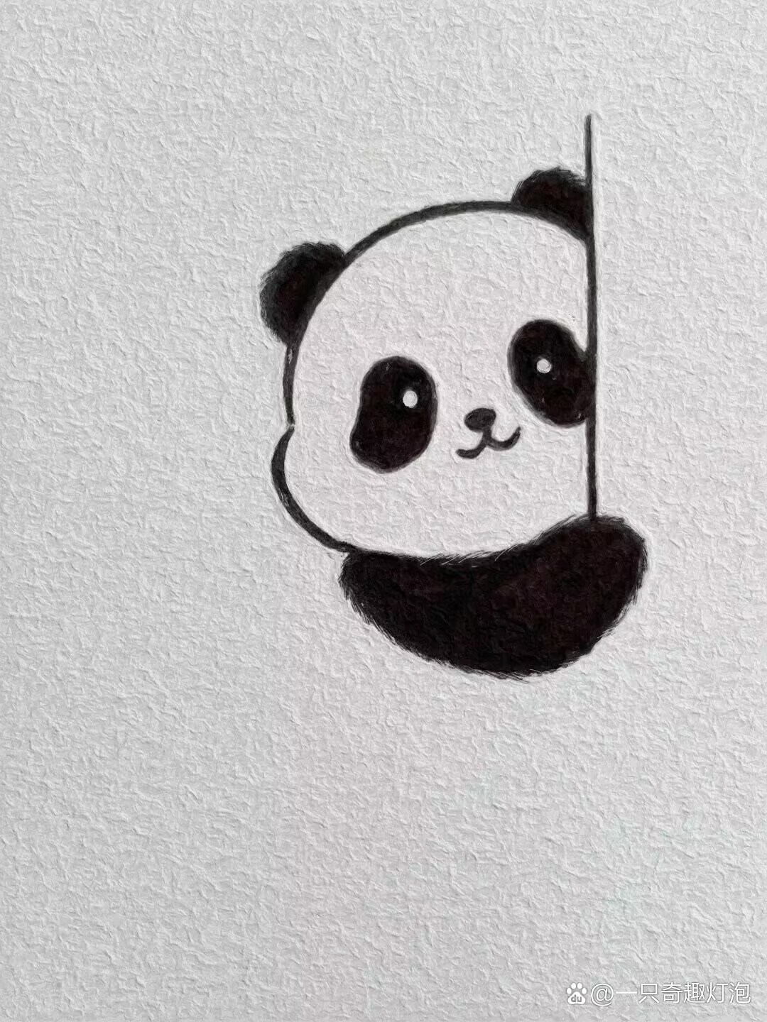 超可爱熊猫简笔画