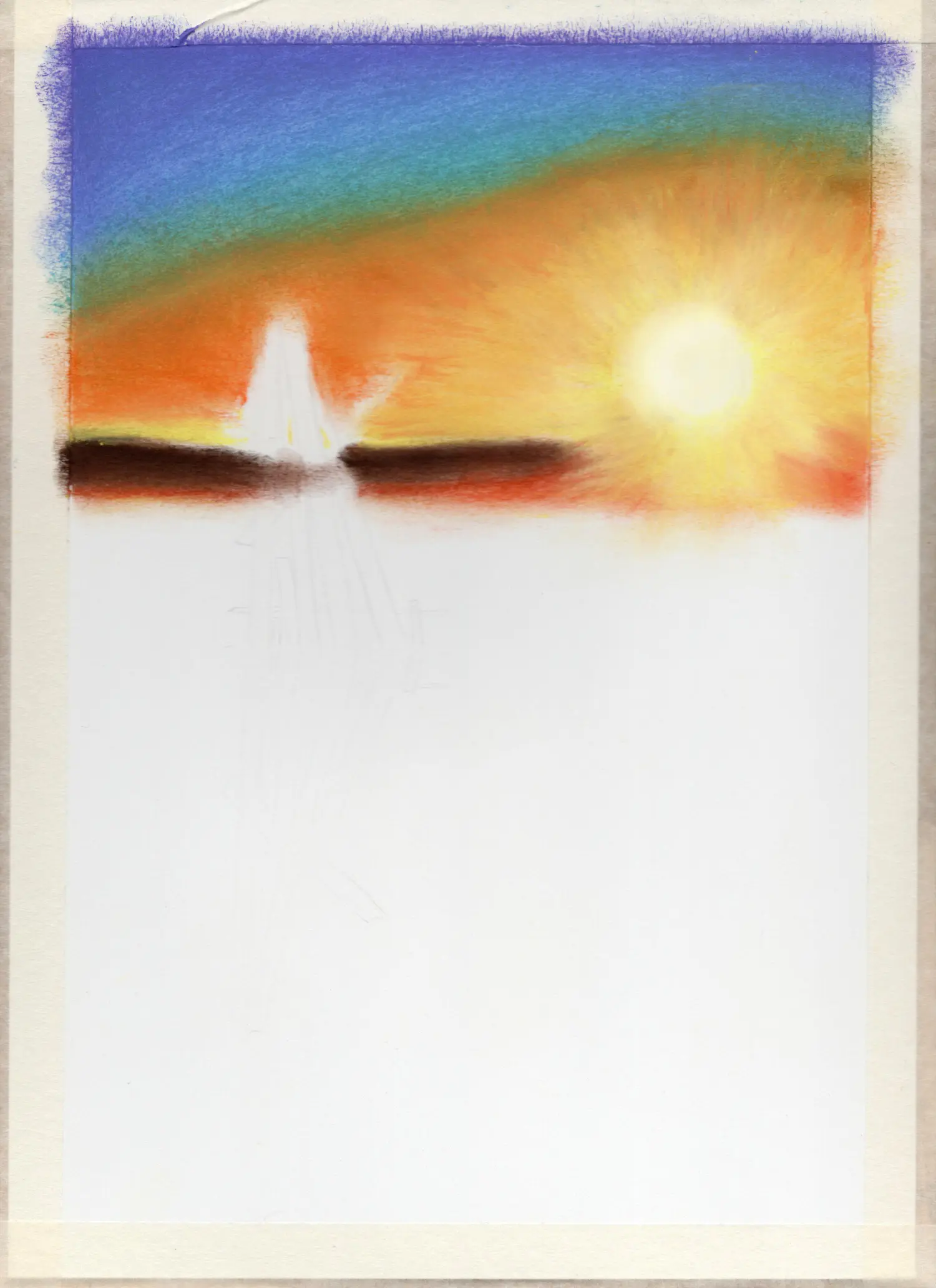 彩铅  色粉 · 教程 | 日出