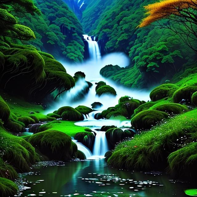 风景书法头像|大自然的诗篇