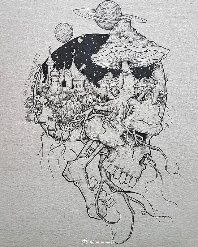 线描##黑白装饰画##绘画##儿童创意美术##儿童美术教育课例参考资