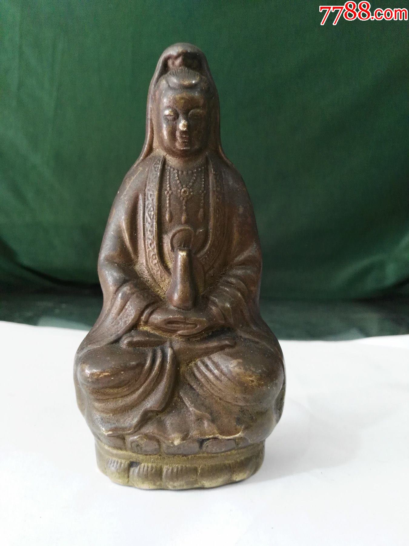 民国铜制观音
