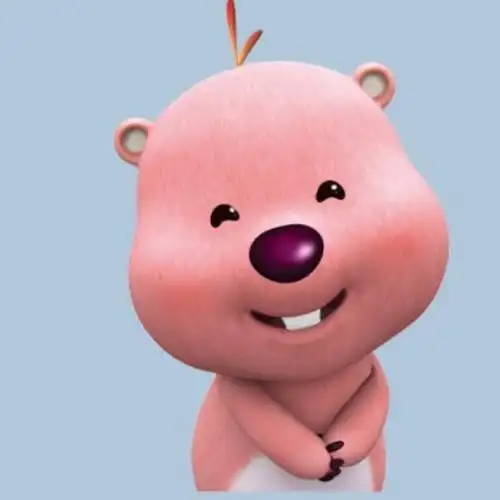 已找到找一个粉色小老鼠的卡通形象