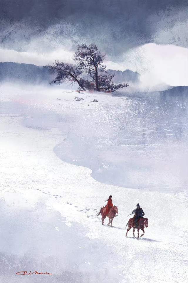 绝美古风中国风插画壁纸,这就是江湖吧