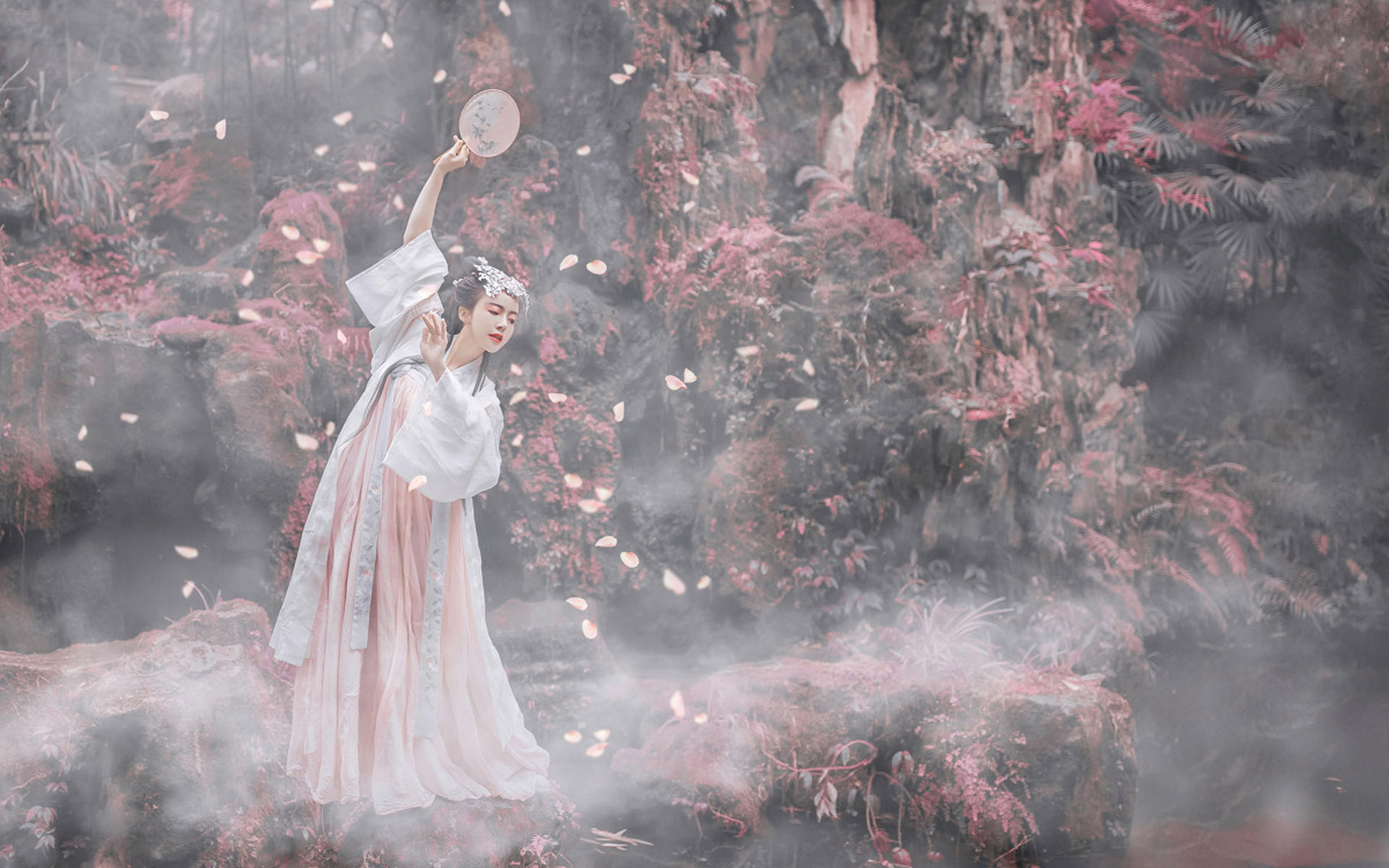 古风汉服美女仙气迷人写真图片桌面壁纸
