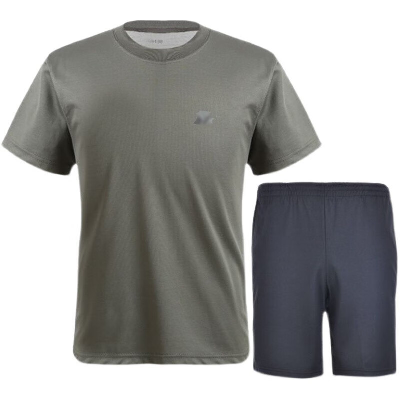 陆军训练服夏季短袖套装男t恤短袖短裤军迷透气速干圆领t恤体能服军衣