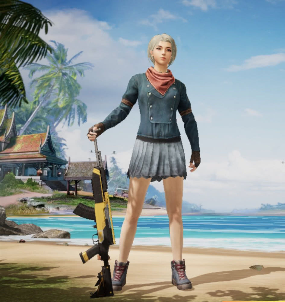 和平精英中那些"1 1>2"的穿搭,当金羽特工遇到了漫步者,香!