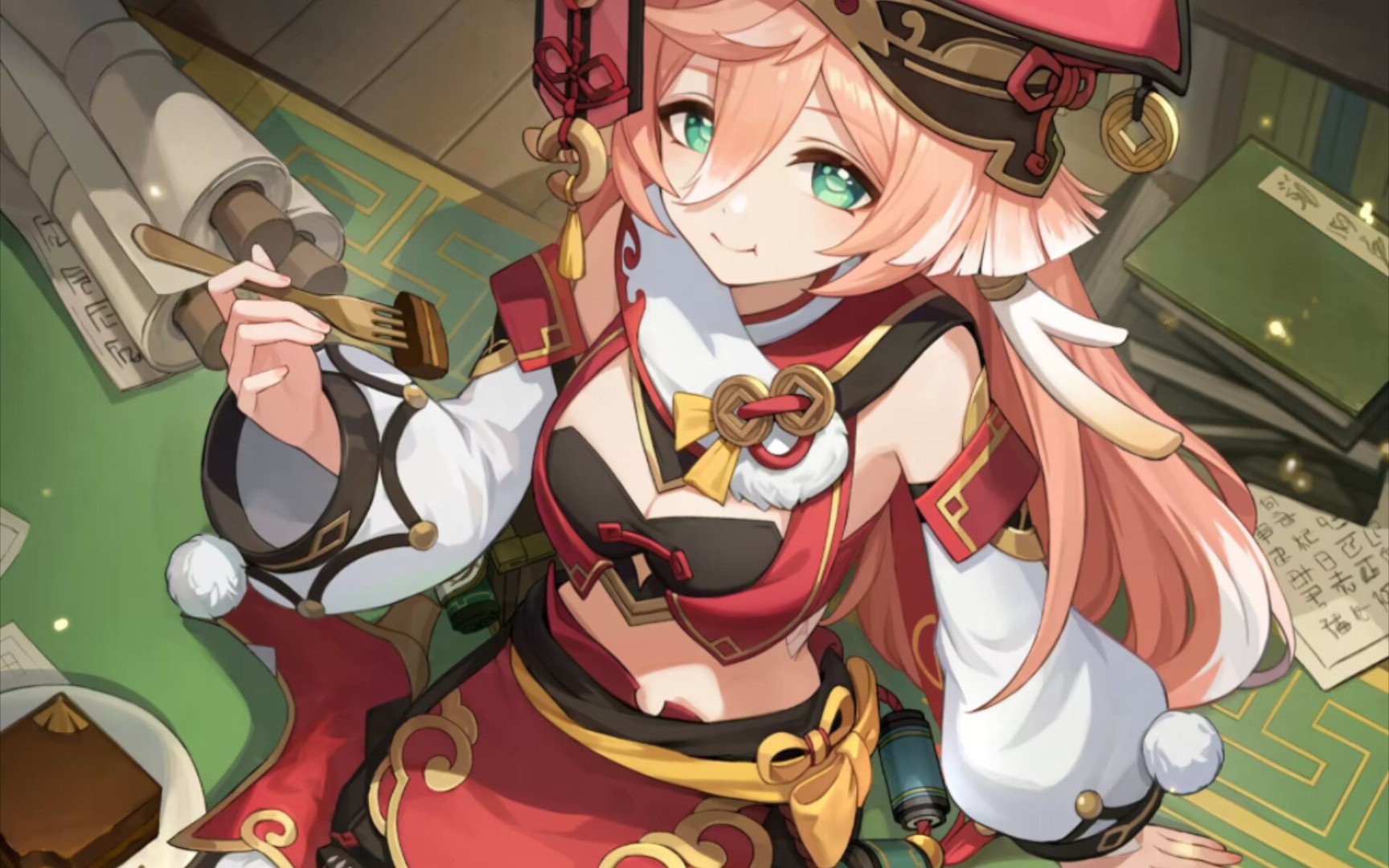 烟绯生贺图临摹捏