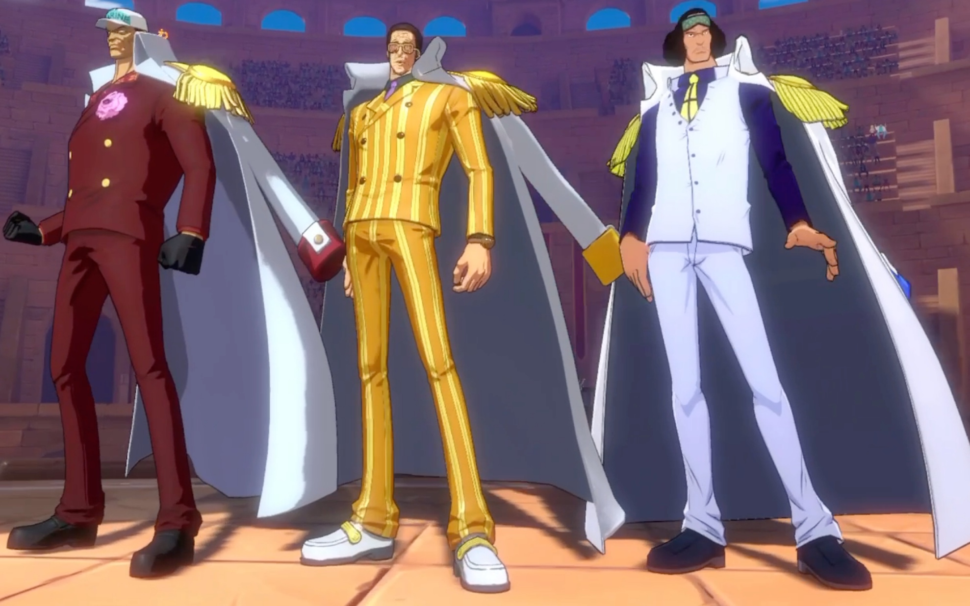 海军三大将?没关系 我会出脚! 新世界山治穿三! 一脚踢烂海军本部