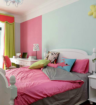 多样的图案除了颜色需要多彩以外,儿童房的图案上也不建议全部采用