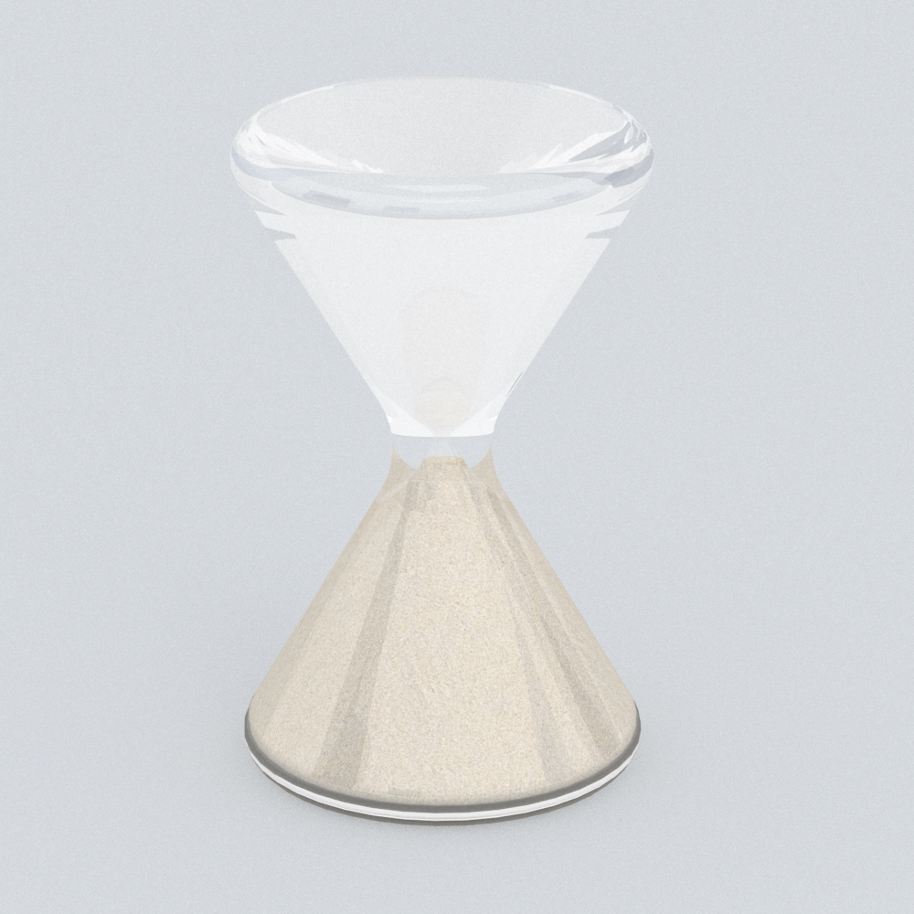 现代工艺品-沙漏模型素材-现代工艺品玻璃模型-三维家模型素材库