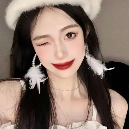 超好看很火的仙气网红头像越努力越幸运