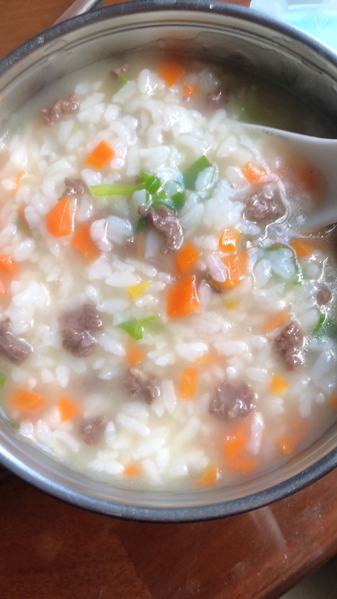 【宝宝辅食胡萝卜牛肉粥的做法步骤图】蕙畹-碧禧_下厨房