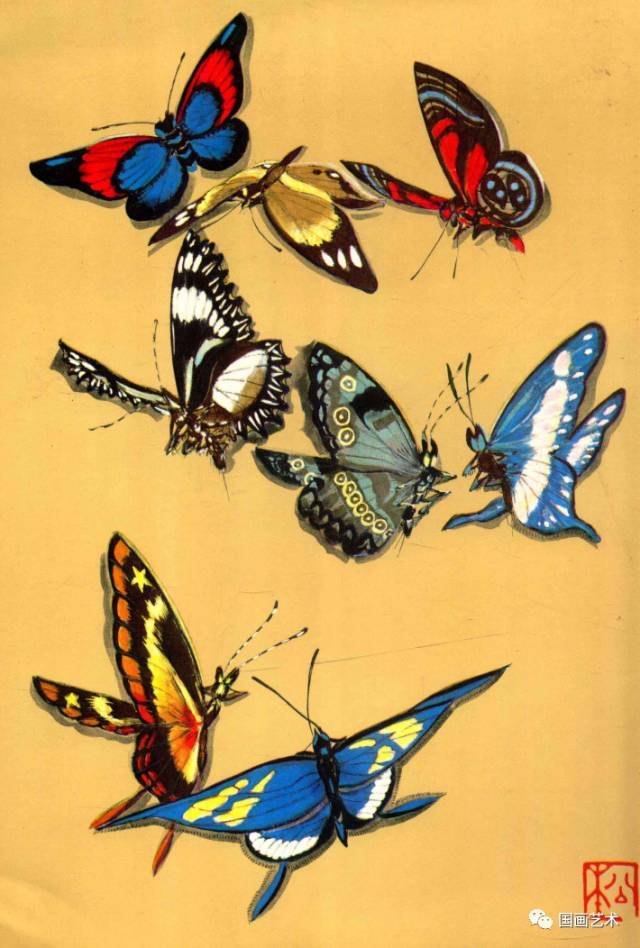 【欣赏】百蝶图