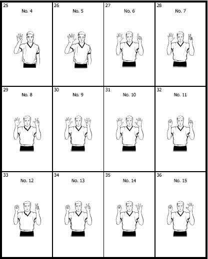 篮球裁判报号的手势图!