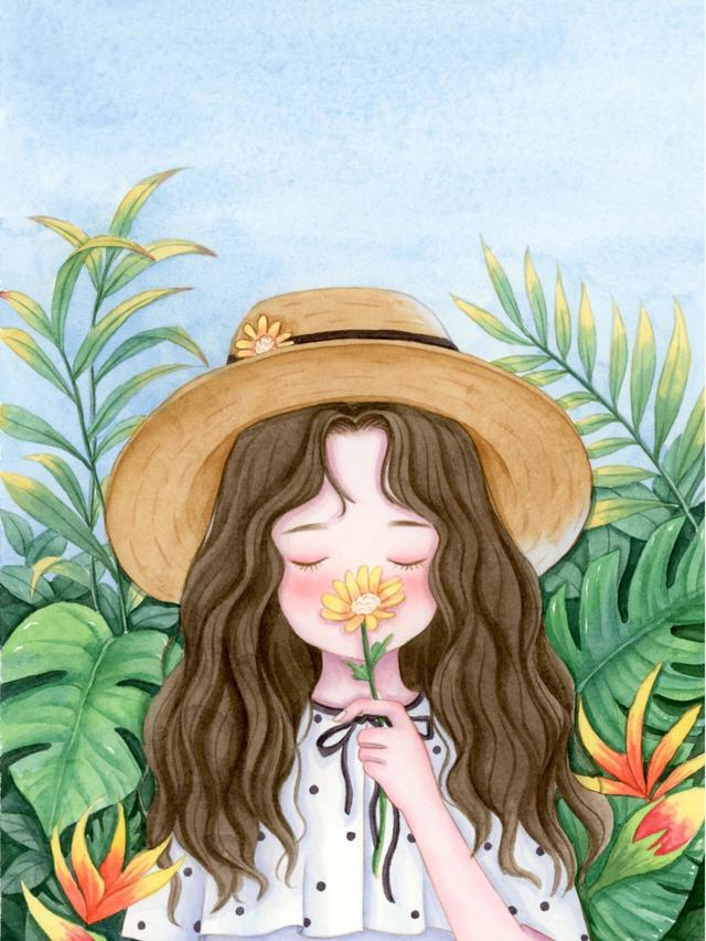 小清新治愈系插画