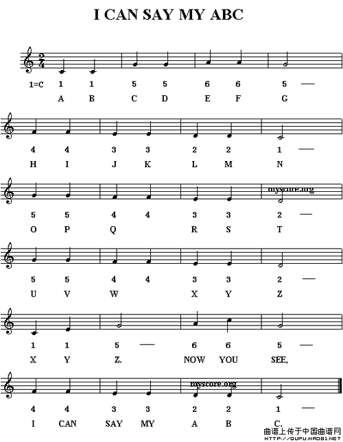 i can say my abc(英文字母歌)