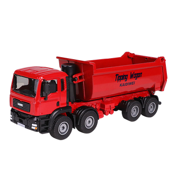 宠翰翻斗车模型渣土自卸泥头卡车玩具仿真汽车金属合金工地建筑工程车