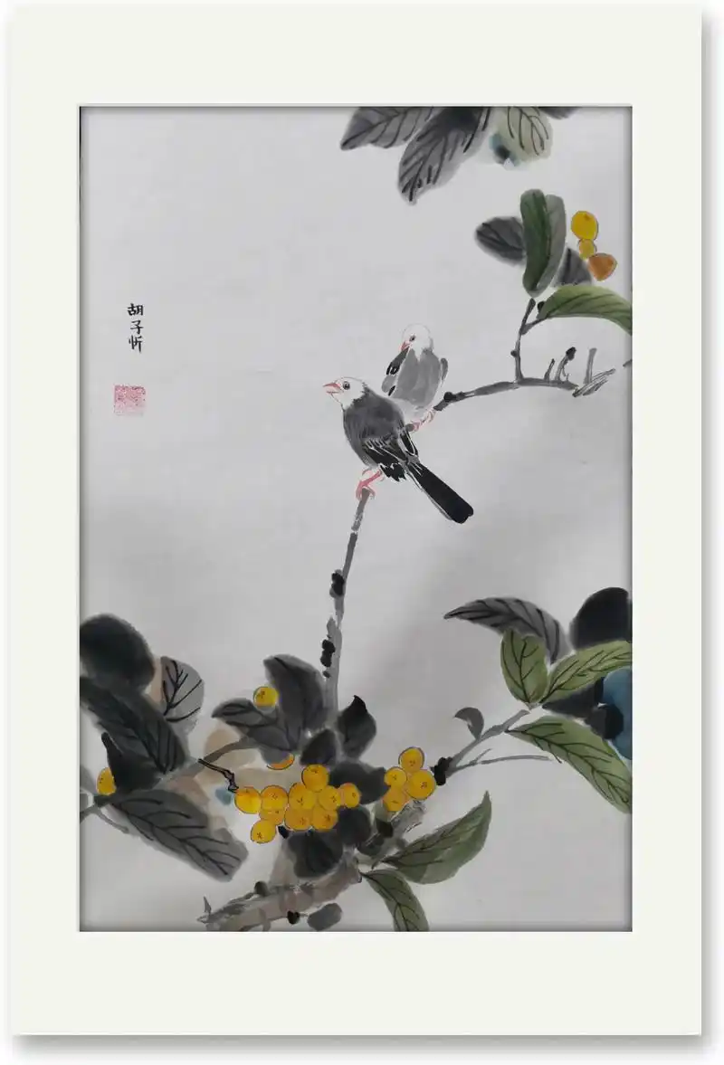 国画考级,孩子们自己动手画的,从三级到九级写意花鸟 - 抖音