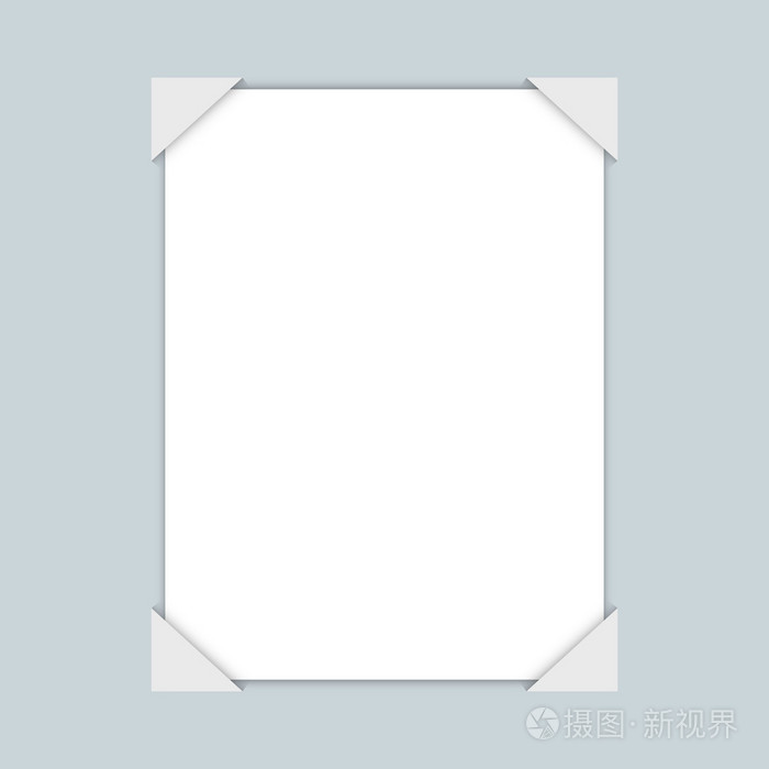 白色的空白纸张