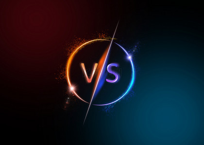 箭头流光背景图片_比赛对决vs流光红蓝背景