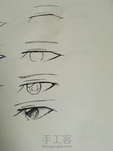 画男生眼睛简笔画