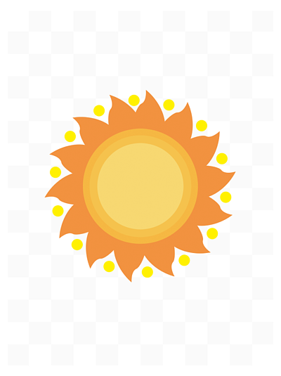 花的花环插画191514卡通太阳花矢量插画15101白色背景上的向日葵图标