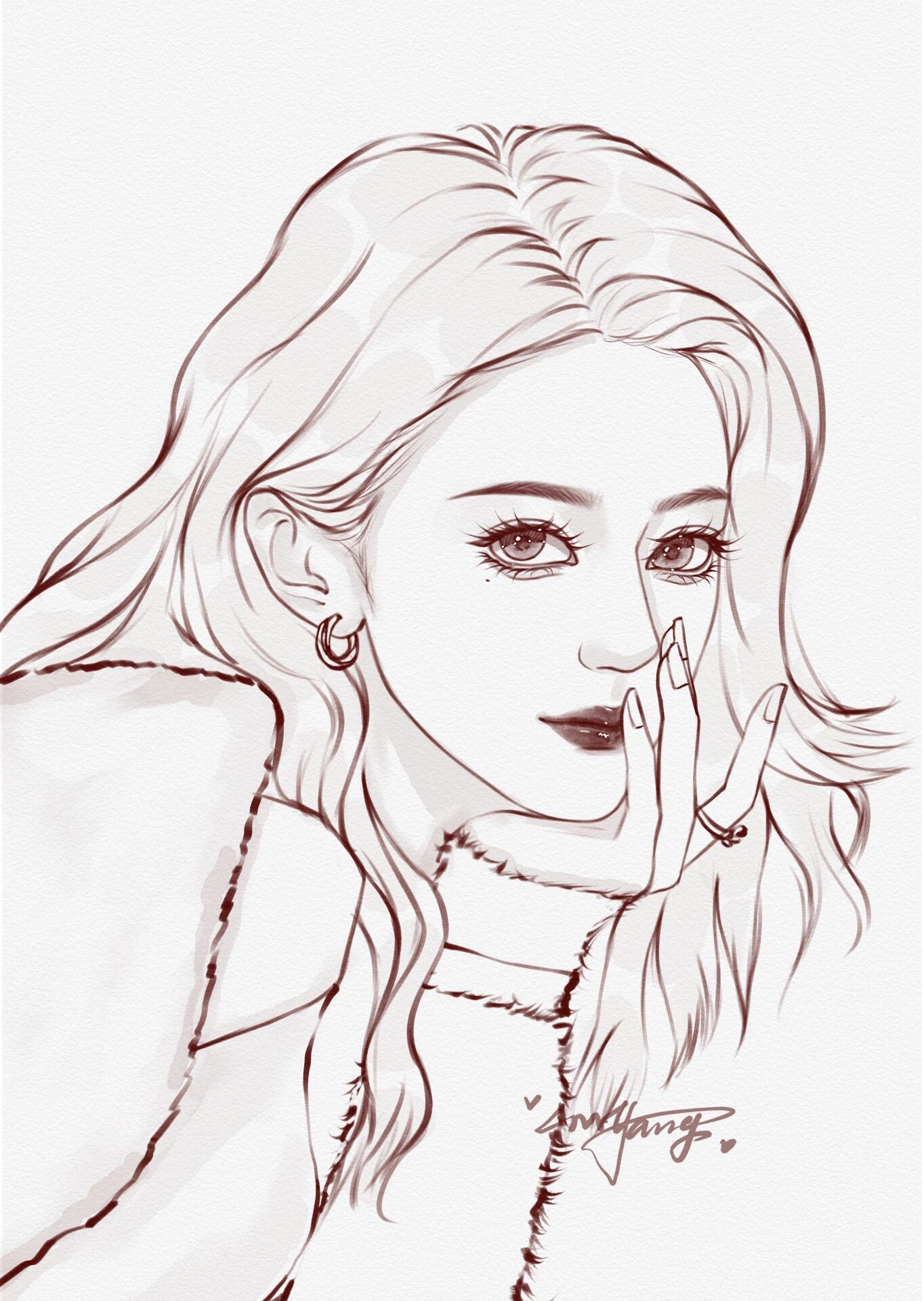 迪丽热巴|说画明星没流量,那要看画的是谁了 95笔刷6b铅笔改了参数