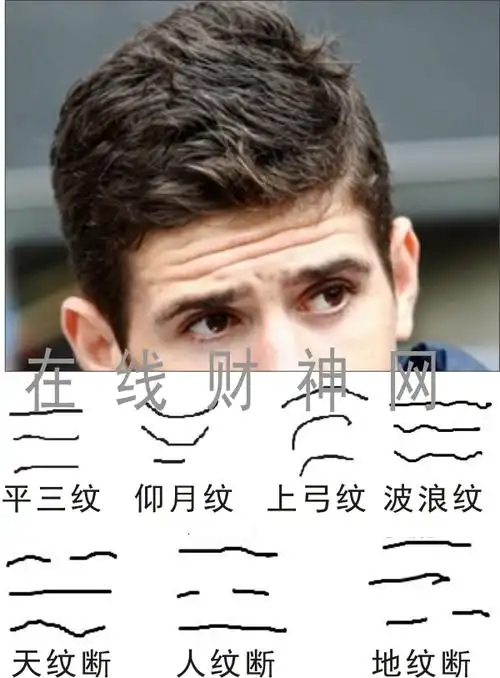 怎么看横三纹,如何破解额上起三纹?图解四大类横三纹与断纹