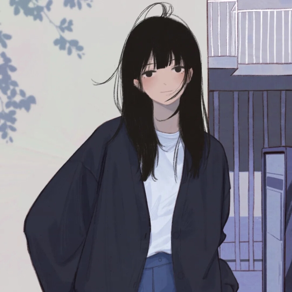 "希望你也快乐" 女生头像|优质女头|插画头像 画师:【卡西mduo】