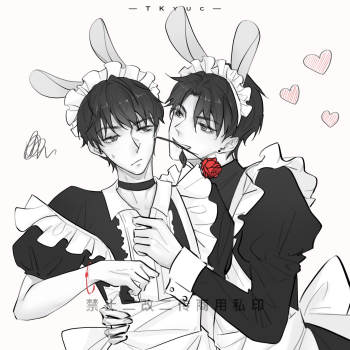 伪装学渣朝俞谢俞贺朝同人绘画作品