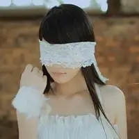 蒙眼头像白布2021女生清新好看的白布蒙眼女生头像图片