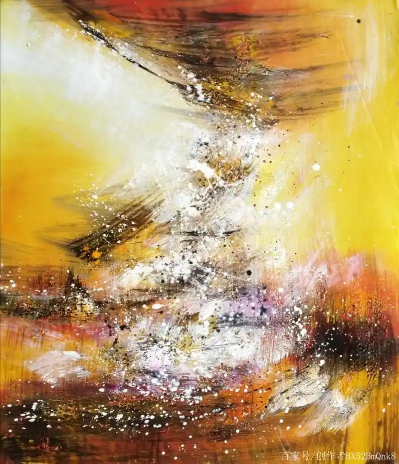 被誉为东方莫奈之称的艺术家沈坤《抽象油画作品》