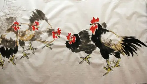 宋连启老师《百鸡图》欣赏