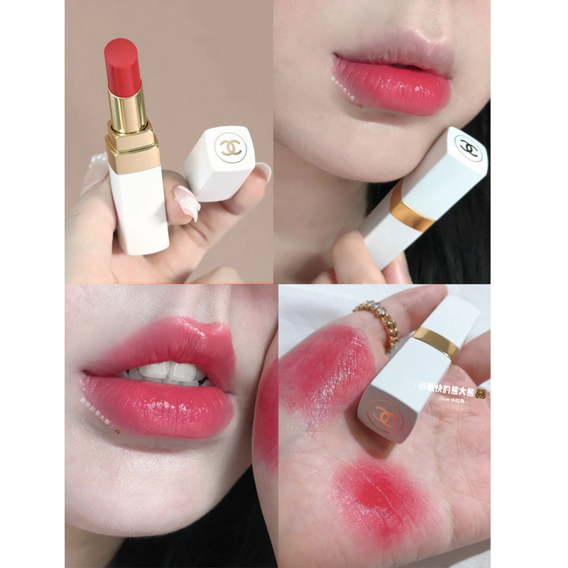 香奈儿chanel可可小姐润唇膏coco白管口红920坠入外河视频