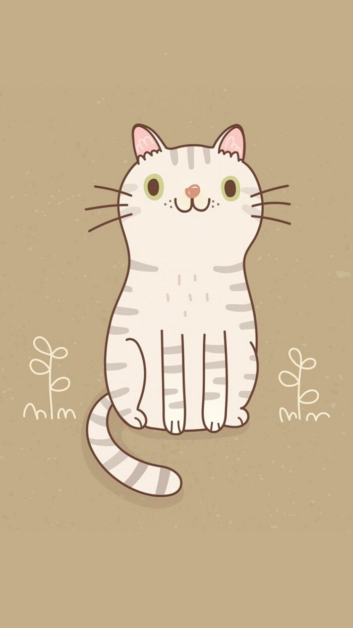 猫咪插画壁纸