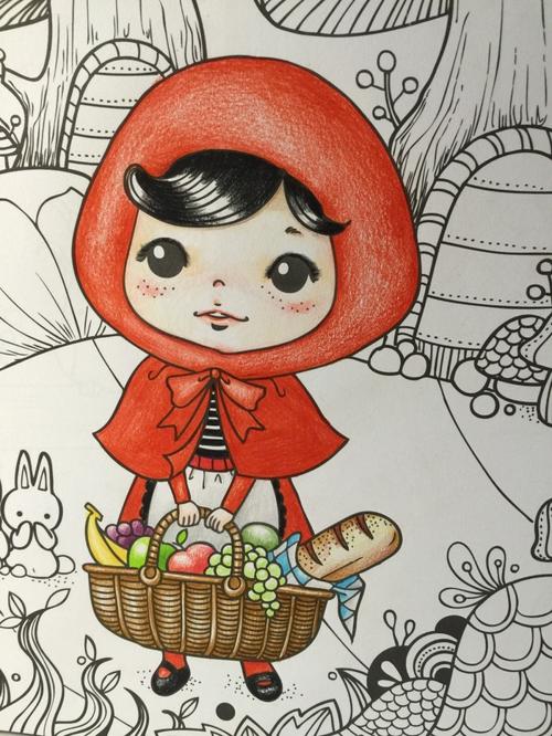 儿童画手绘设计人物简笔画简笔画人物美少女彩色如何手工画卡通文静