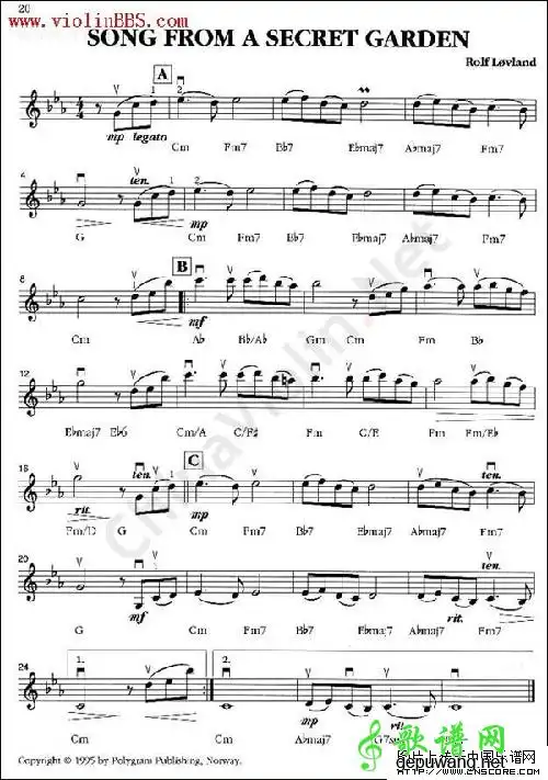 > 正文        格式: 小提琴谱 上传时间: 2015-04-29 神秘园之歌神秘