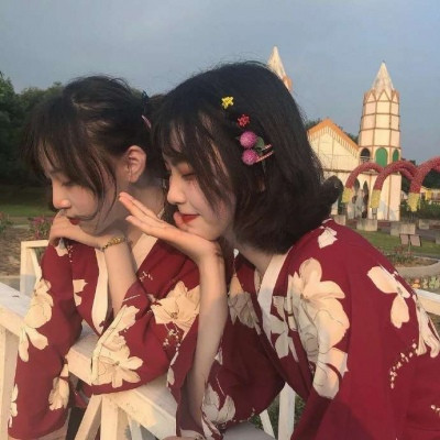 2020小清新闺蜜头像两人一对