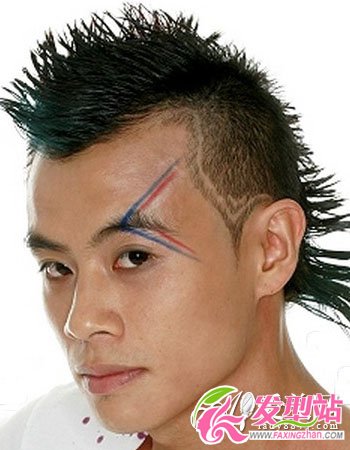 男生最酷刀疤头发型图片另类发型更显年轻个性