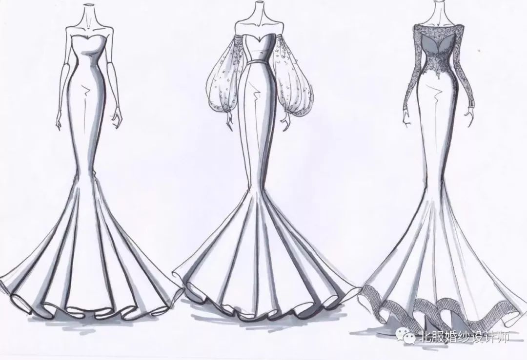 婚纱礼服手绘效果图课程班2019年8月20日开课