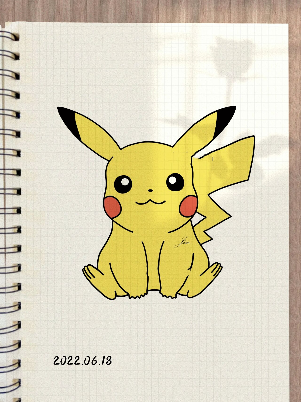 皮卡丘简笔画教程1 ★就想这样静静的看着你7815 7215未经